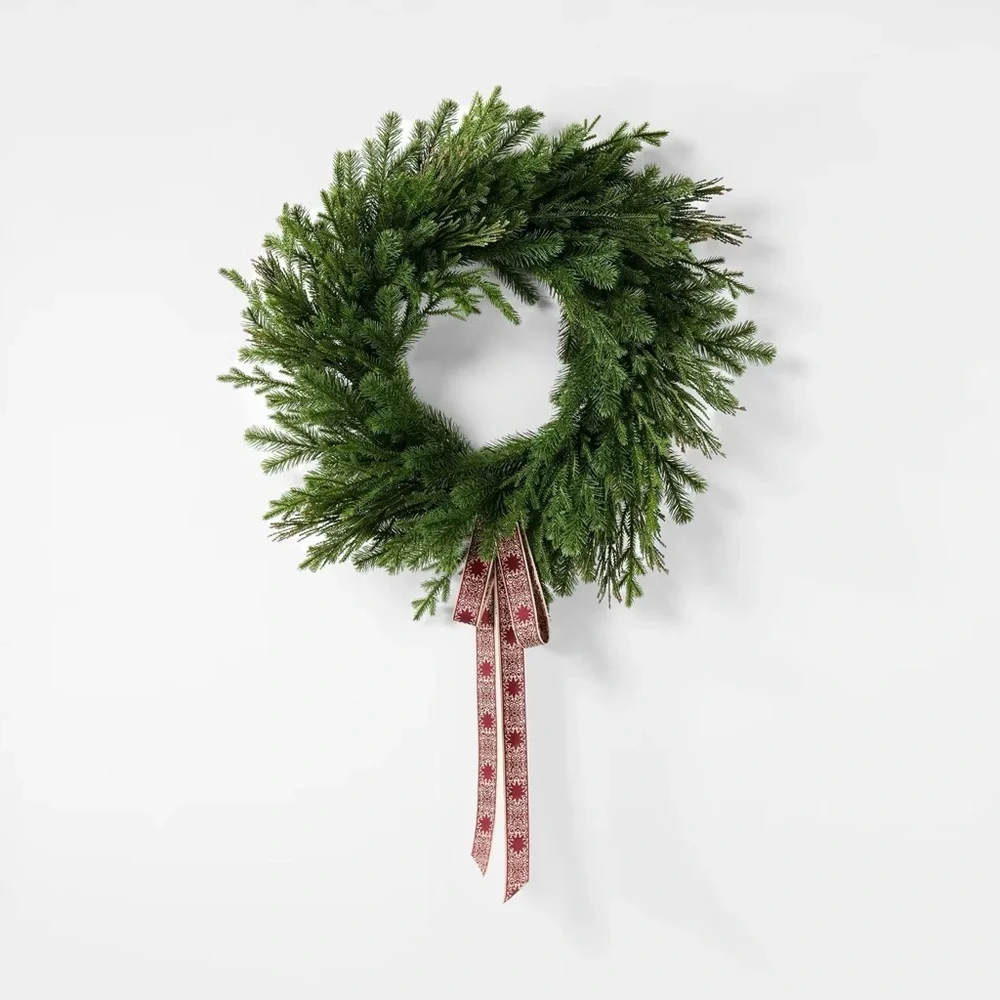 Fresh Cut Pine Holiday Wreath - Threshold™ designed with Studio  26”